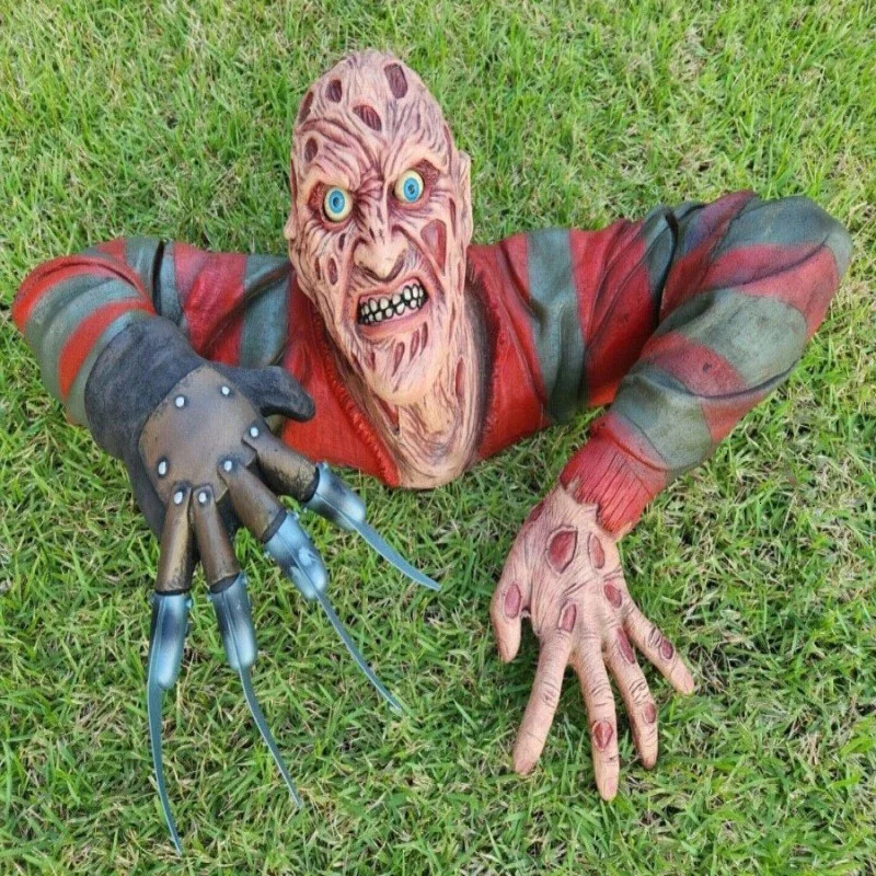 Horror Creeper Zombie IndoorOutdoor Garden Statue Halloween Decoration Halloween Resin Sculpture Home Party Decor Gift 241009