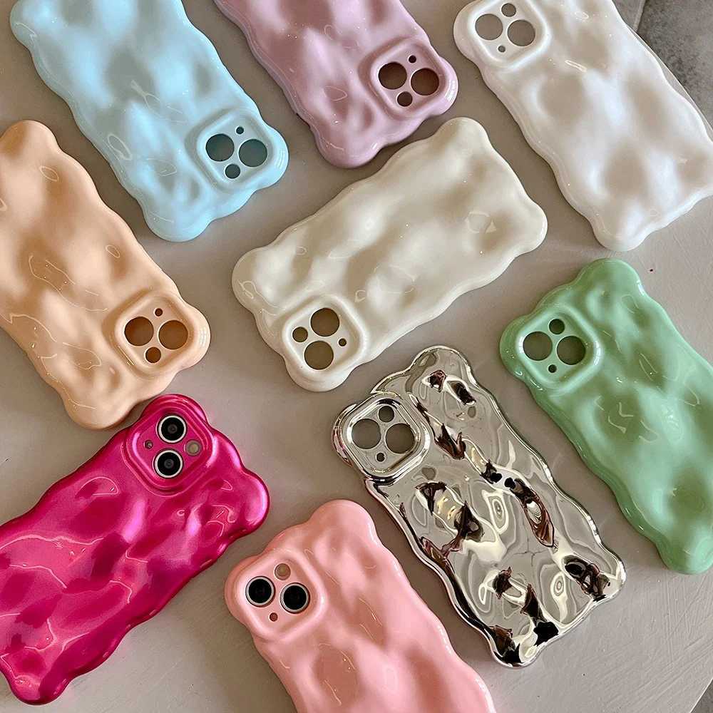 New Arrival Qianliyo 3D Bubble Wave Pattern Phone Case Suitable for iPhone 16 15 13 12 11 Pro Max 14promax 14pro Soft Anti Shock Back Cover T250321
