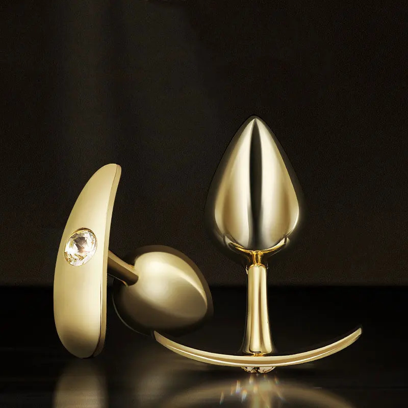 3size anal bead crystal jewelry love butt plug stimulating toy penis stainless steel 241009