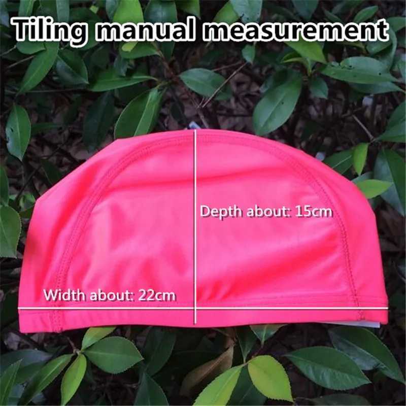 Adult womens five line swimming cap ear protection long hair sports swimming pool cap elastic Lycra swimming cap for teenage boys and girls CL241009