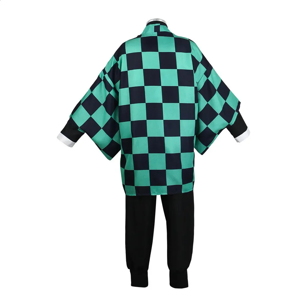Tanjirou Kamado Costume Anime Cosplay Men Kimono Uniform Halloween Party Demonias Women Clothes Kids 240929