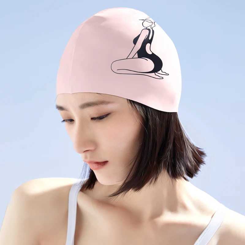Swimming cap adult fashionable swimming cap for swimming pool CL241009