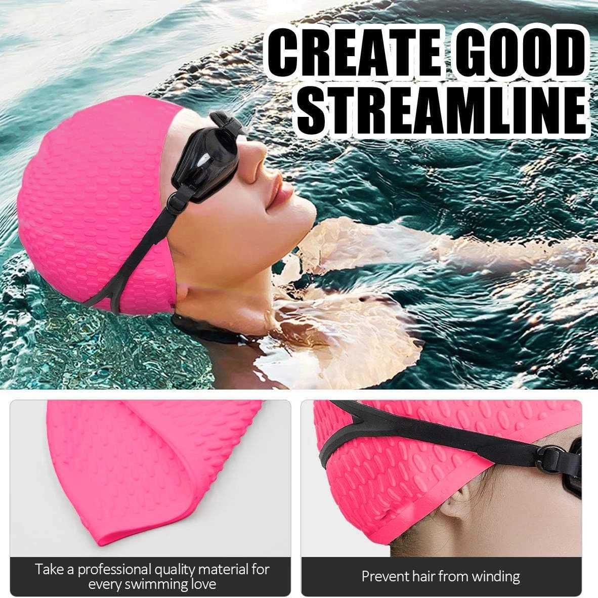 Adult silicone swimming cap waterproof comfortable shower cap long and short hair comfortable shower cap CL241009