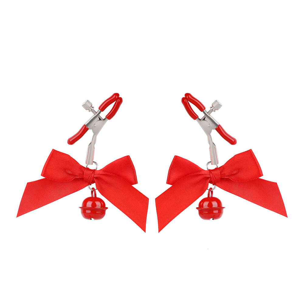 SM Props Sex Milk Clip Bow Bell Milk Clip Nipple Training Masturbation Toys Alternative Adult Products