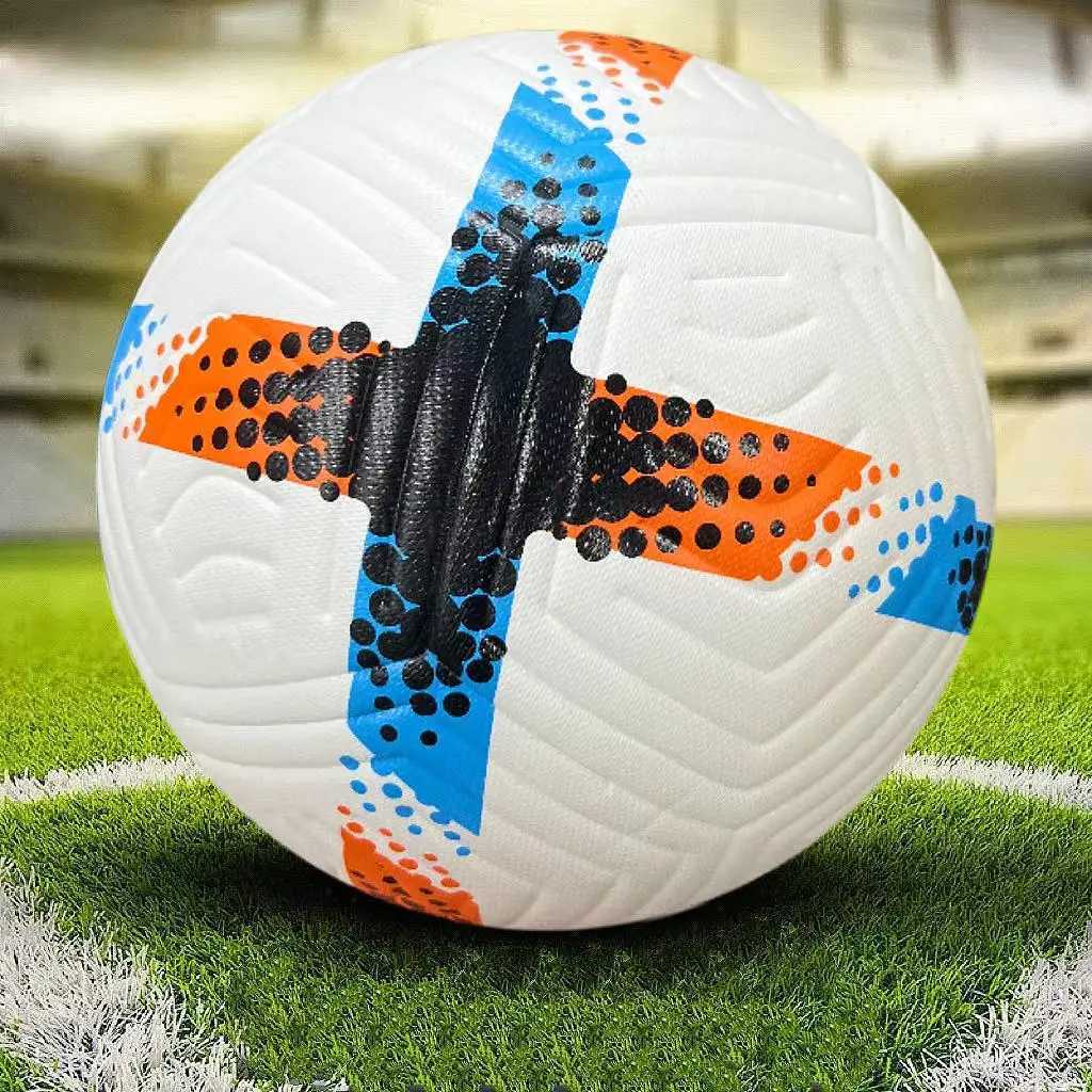 1 latest IC No.5 hand sewn PU football with pump (embossed) standard size 5 football for adult sports trainingW241008