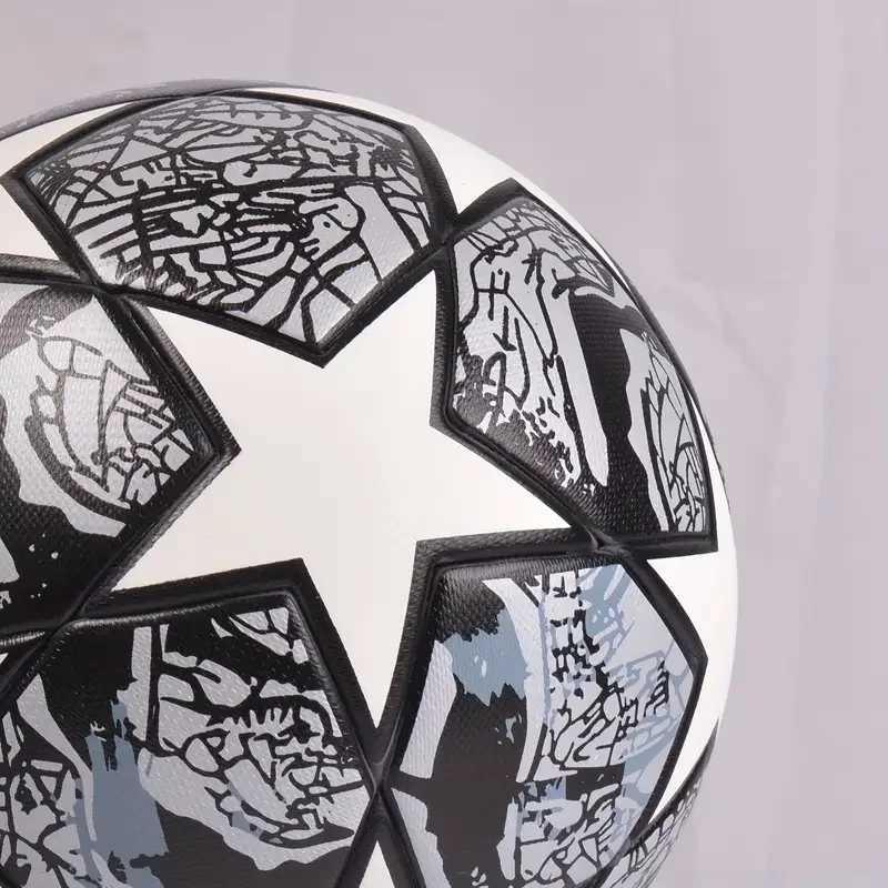1 piece size 5 football durable PU material football set used for matches and training (with inflator)W241008
