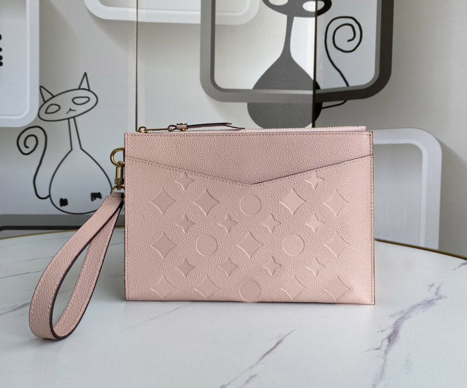 Elegant Women's Designer Clutch Bag Luxury Melanie Large Purses Premium Quality Embossed Flowers & Letters Daily Mini Handbag Stylish XL Wallet for Cards and Cash