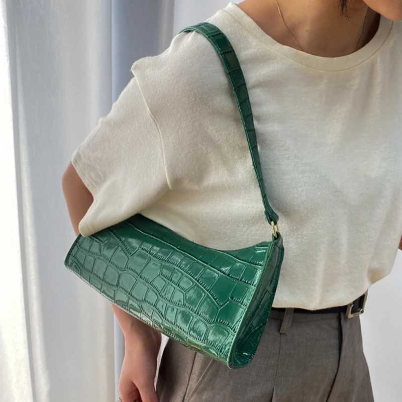 Alligator Pattern Female Small Handbags and Purse Armpit Shoulder Bags High Quality PU Leather Ladies Clutch Totes Bag Z250618