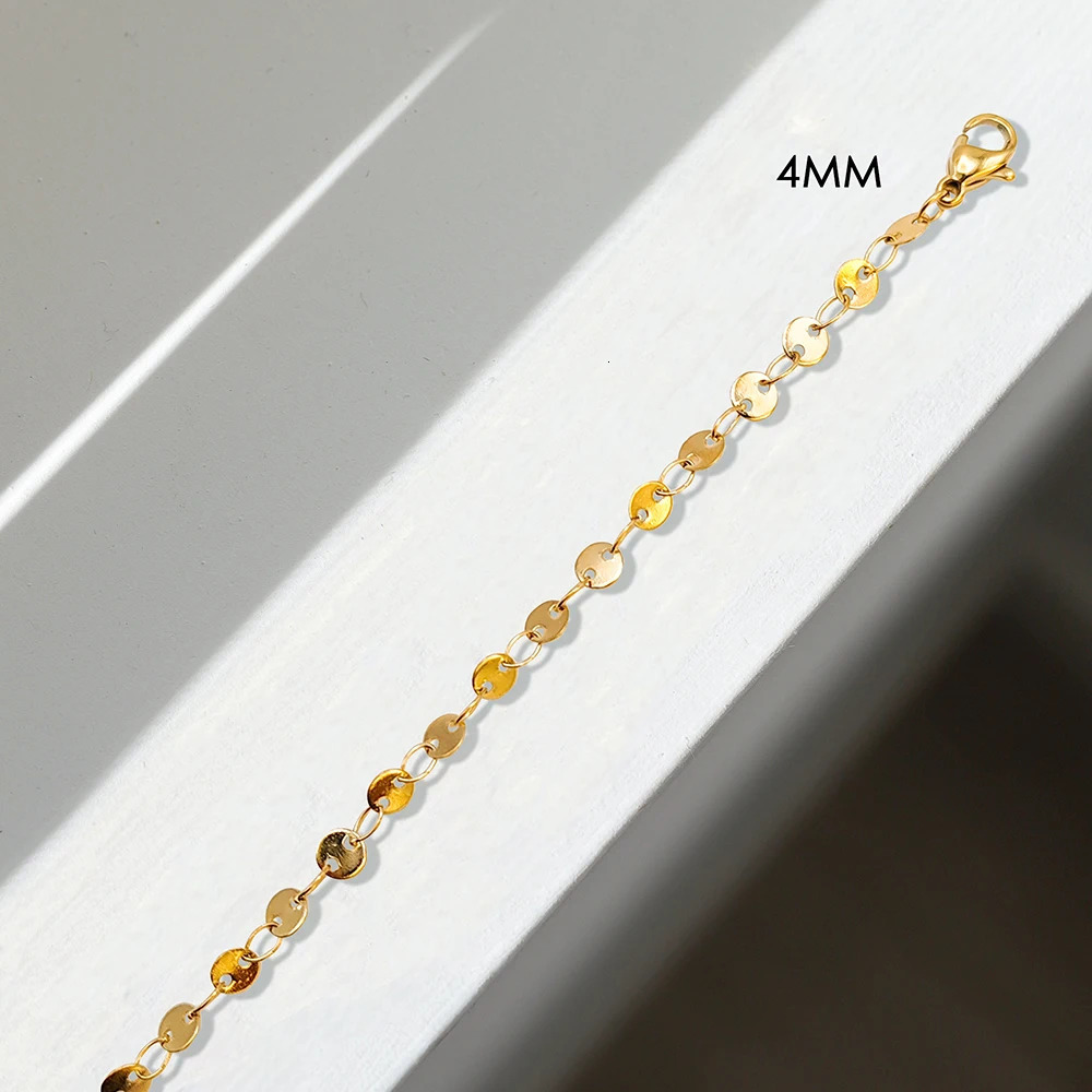 10 Original Niche n Stainless Steel Adjustable Fashion Exquisite Jewelry Round Chain Bracelet Direct 240912