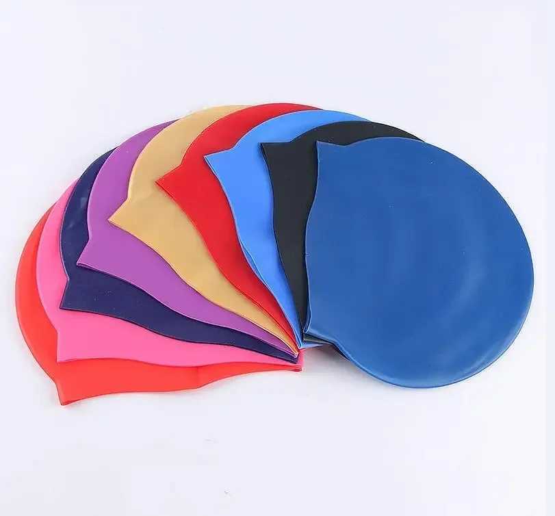 Customized swimming cap durable waterproof high-quality elastic silicone swimming pool cap CL241009