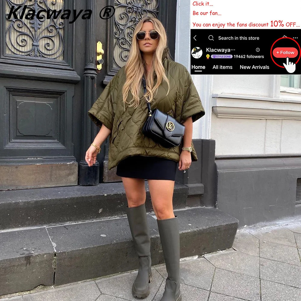 Za Womens Winter Jacket Coat Casual Female Clothing Zipper Quilted Coats Padded Loose Cotton Jackets For Women Parka 240930