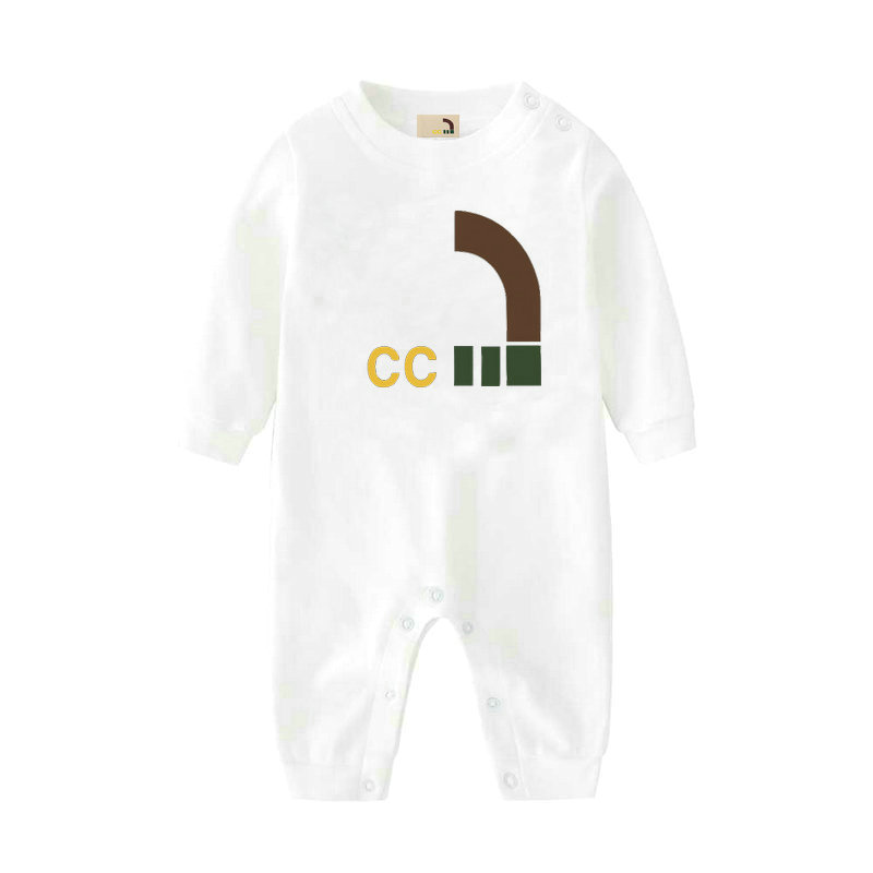 baby Boys and girls Pure cotton Rompers Boys girls kids designer print summer luxury short-sleeved and Long sleeve jumpsuit newborn romper