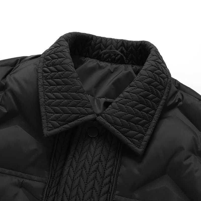 Winter New Mens Hooded Down Jacket Thickened Cold proof Warm and Casual Down Jacket with 90% Duck Down Content High Quality LX241009