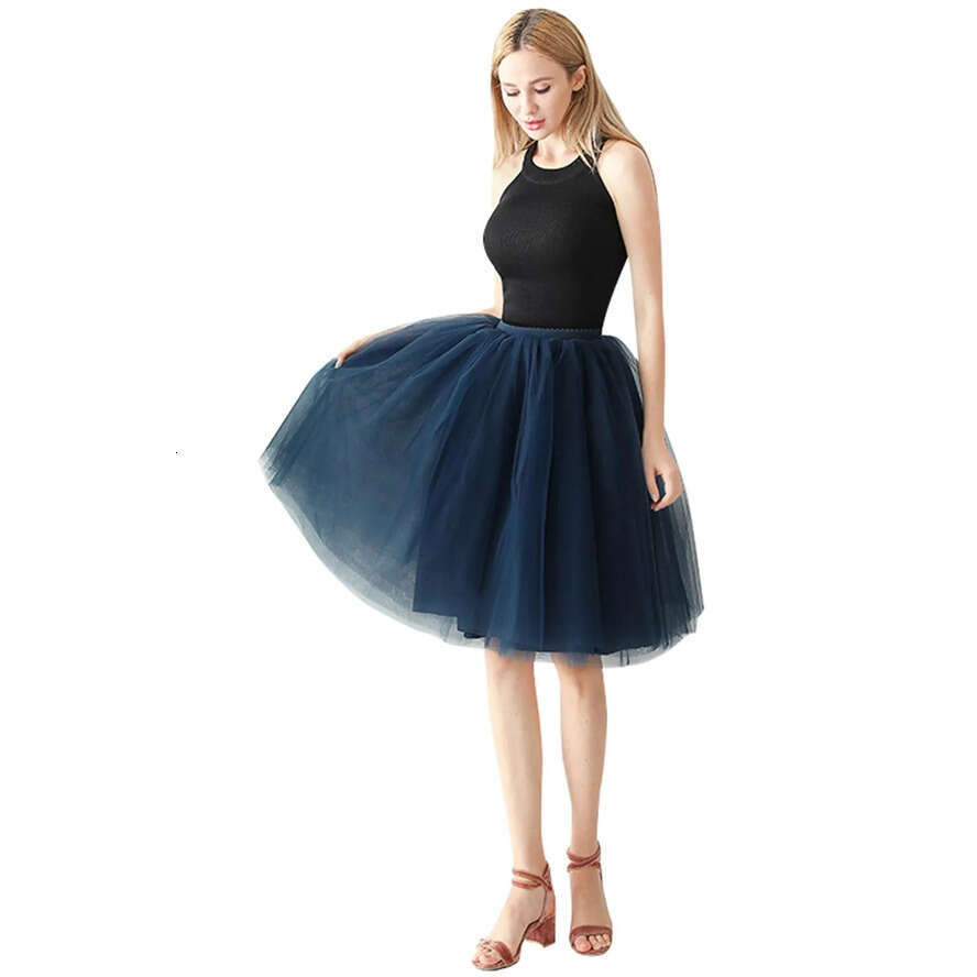 Girls Layers Women Double Solid Color Short Skirt Tulle Petticoats Elastic Waistband A E Underskirt Crinoes Wedding Dress Party Wear Cpa1697 Sxa9