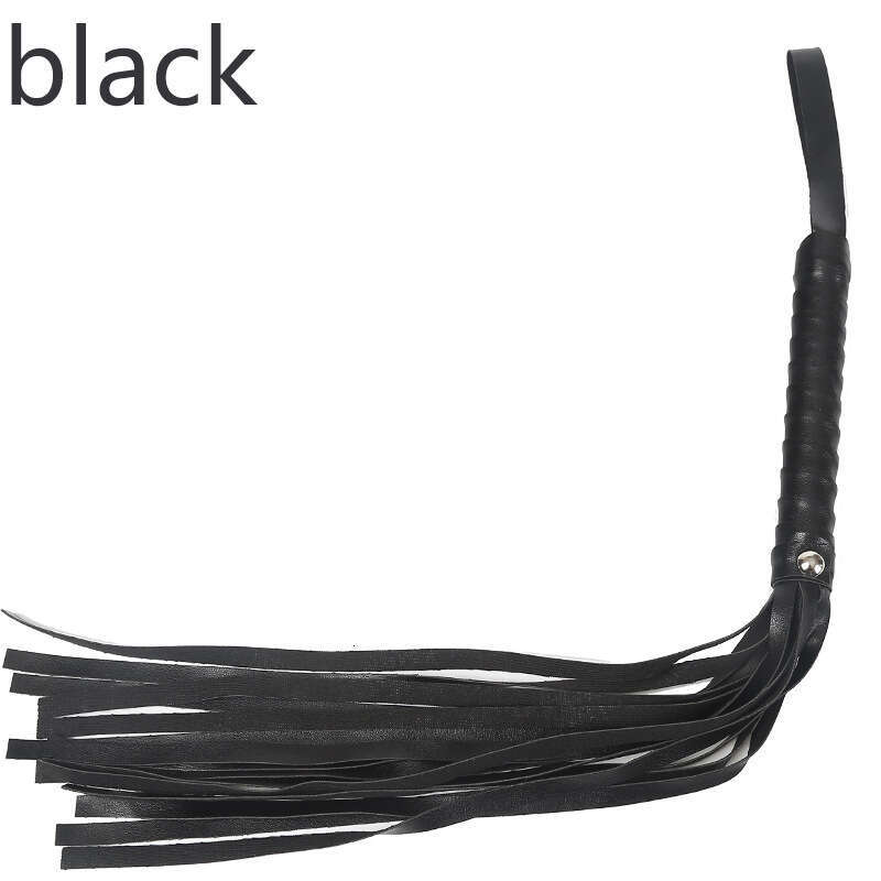 Cross border hot selling SM prop tassel small whip SP punishment training erotic leather whip alternative adult products