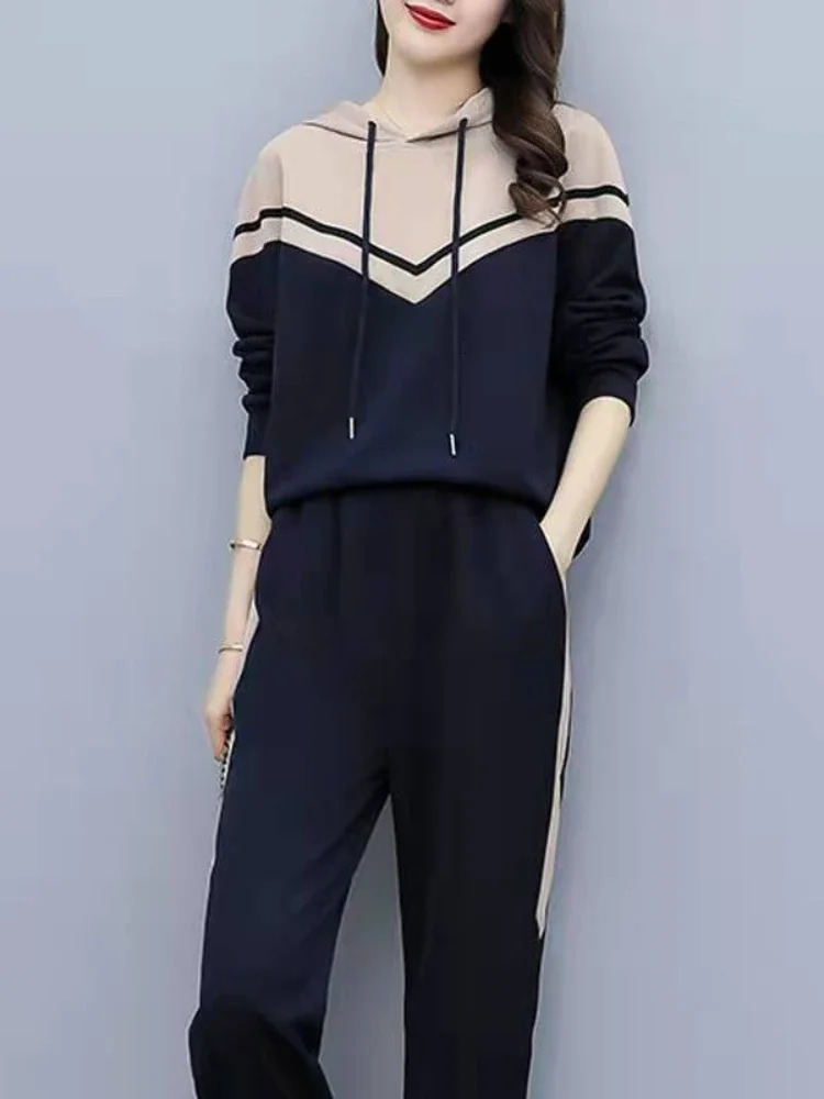 Womens Track and Field Wear Short Sleeve Tshirt Oversized Long Leg Running Set Summer Sportswear 241007