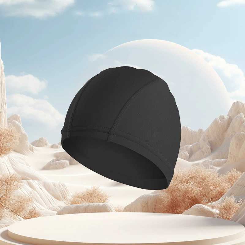 Adult and female stretch nylon earmuffs protect long hair swimming caps CL241009