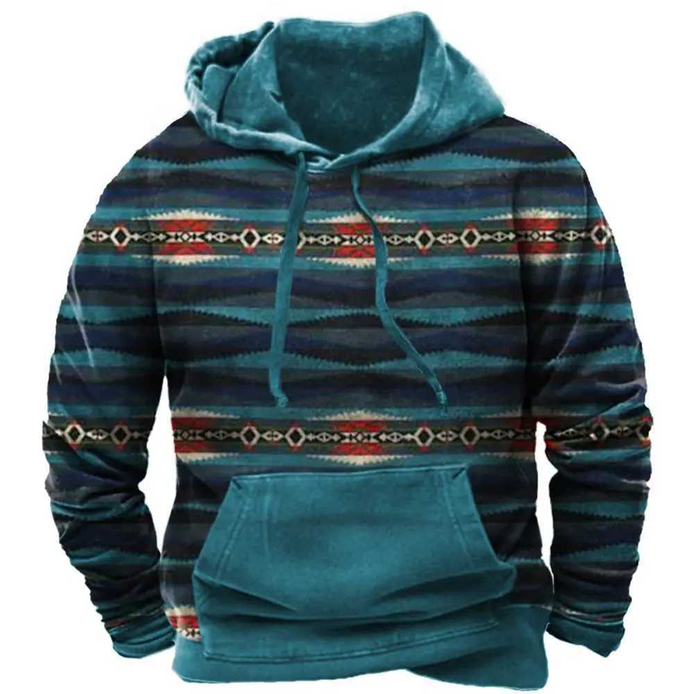 Men's Hoodies Sweatshirts Retro Mens 3D Printed Hoodie Fashion Coat Q1009