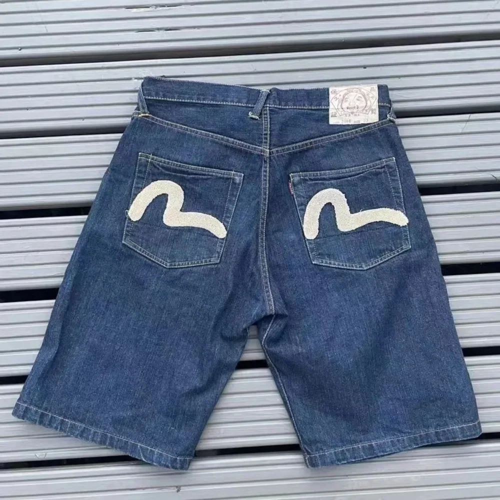 Y2K Retro Shorts Harajuku Hip Hop Printed Bag Cowboy Gym Shorts Summer Mens and Womens Gothic Shorts Street Clothing 241009