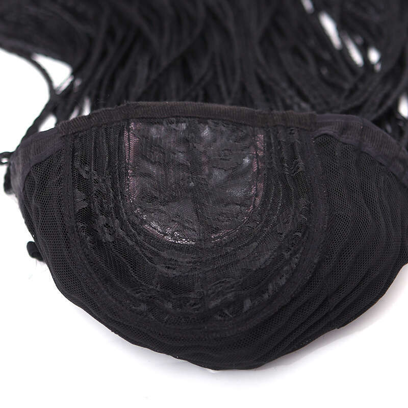Triple Female Long Hair Elastic Mesh Box Braid Wigs Wig Full Headset