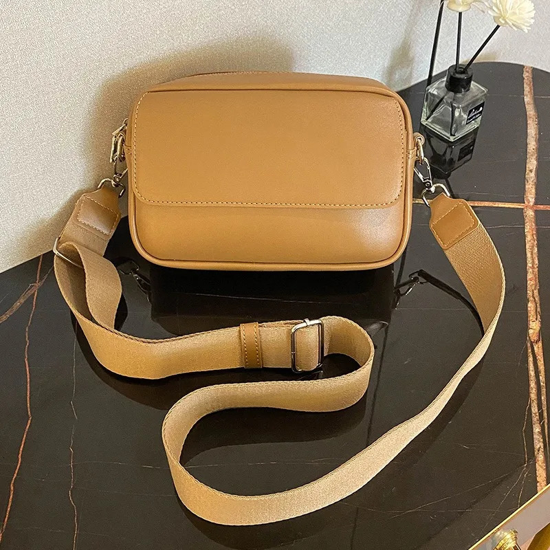 Fashion solid color shoulder bag womens cross body PU leather wallet ner handbag 241008