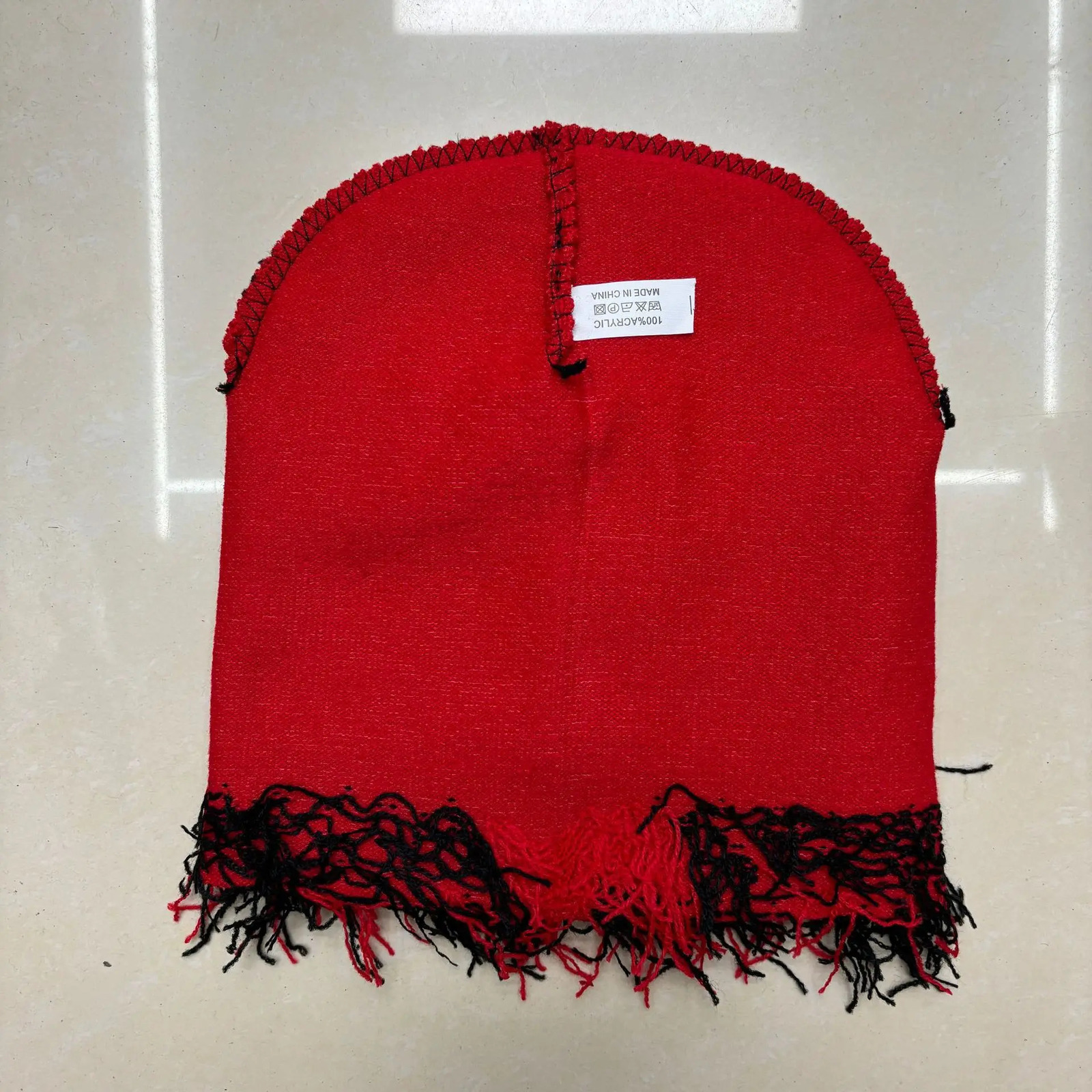 Hip Hop Balaclava Distressed Knitted Hat Winter Full Face Ski Mask Beanie Neutral Outdoor Camo Warm 241009