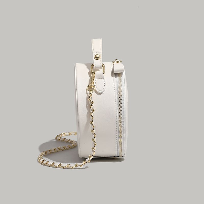 2025NEW Designer trend bag with high end texture for women fashion new fashionable handheld small round autumn chain shoulder crossbody
