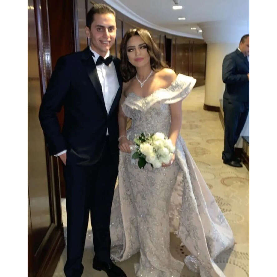 Ebi 2020 Arabic Aso Urious Lace Crystals Evening Sweetheart Sheath Sexy Prom Dresses Vintage Formal Party Second Reception Gowns