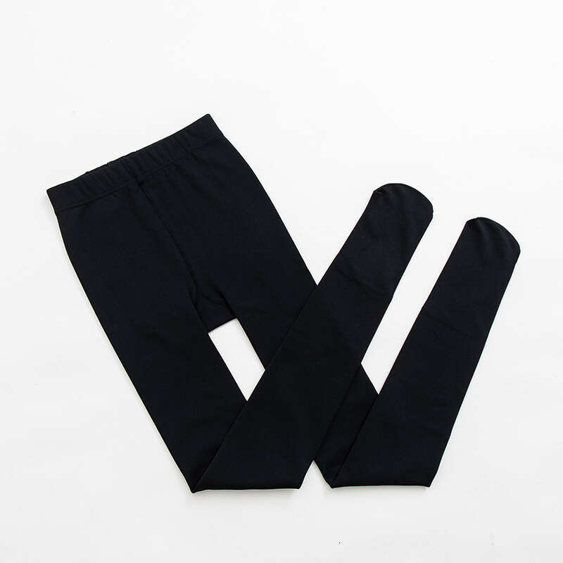 Autumn and winter thin fleece leggings with skin tone, foot stomping, pantyhose, hip lifting, slimming one-piece pants