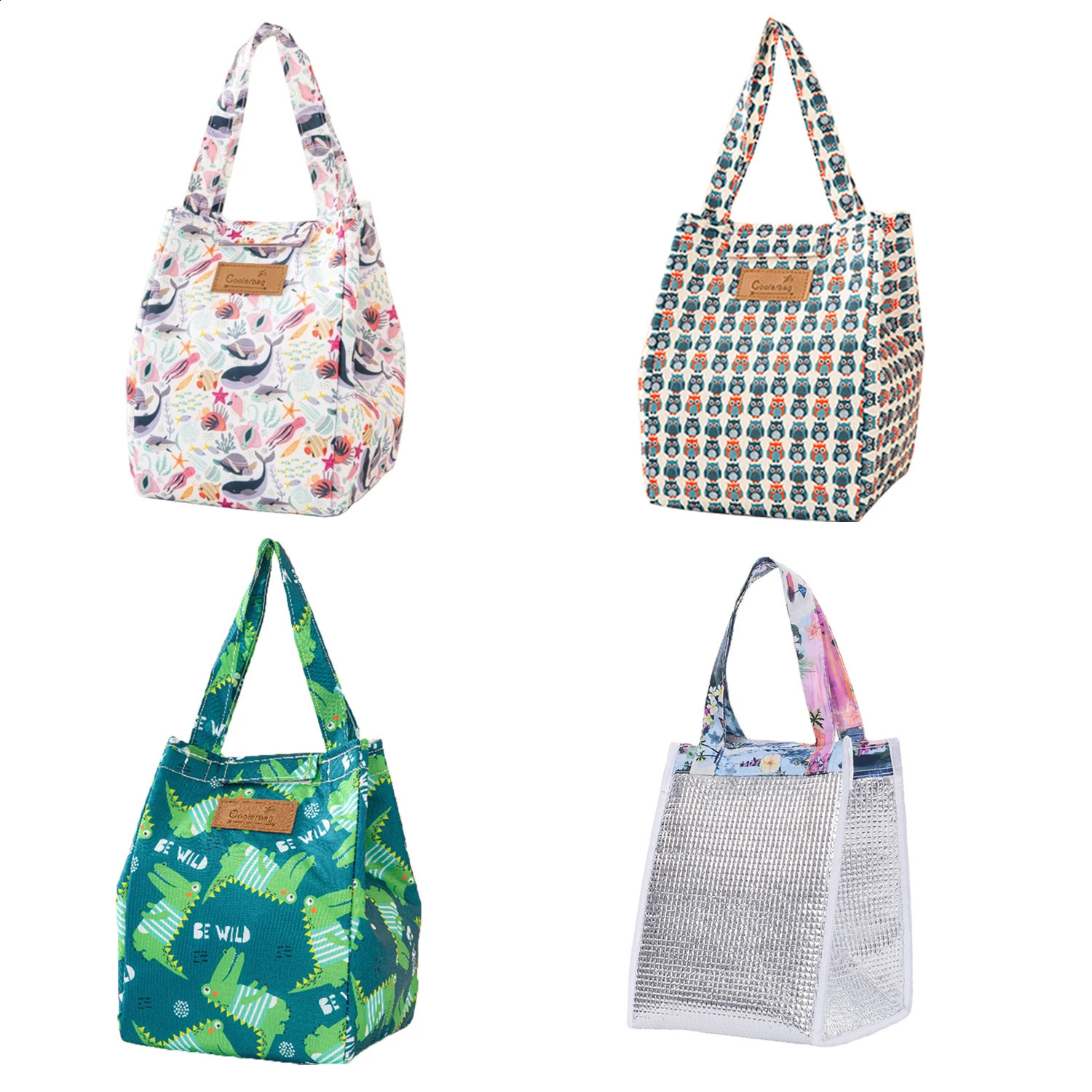 1 PC Fashion Insulated Lunch Bags For Men Women Breakfast Box Organizer Waterproof Camping Food Cooler Bag Picnic 240925