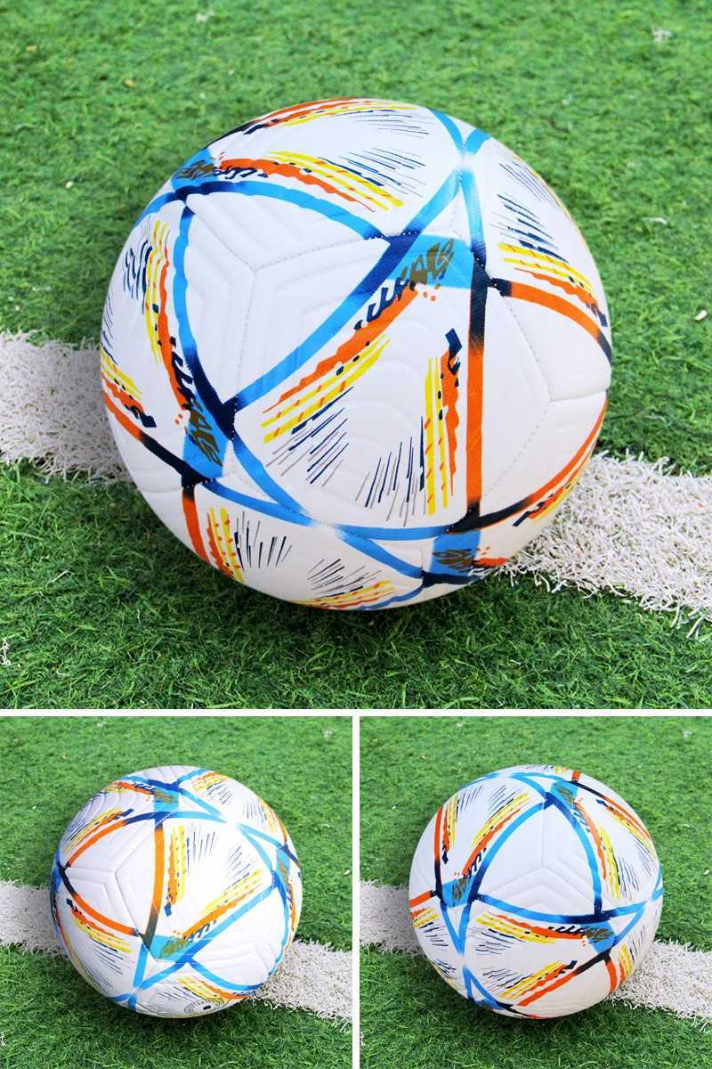 Size 5 Adult Football World Cup Type 5 PU Match Training PVC Explosion proof Football Profion Football GameW241008