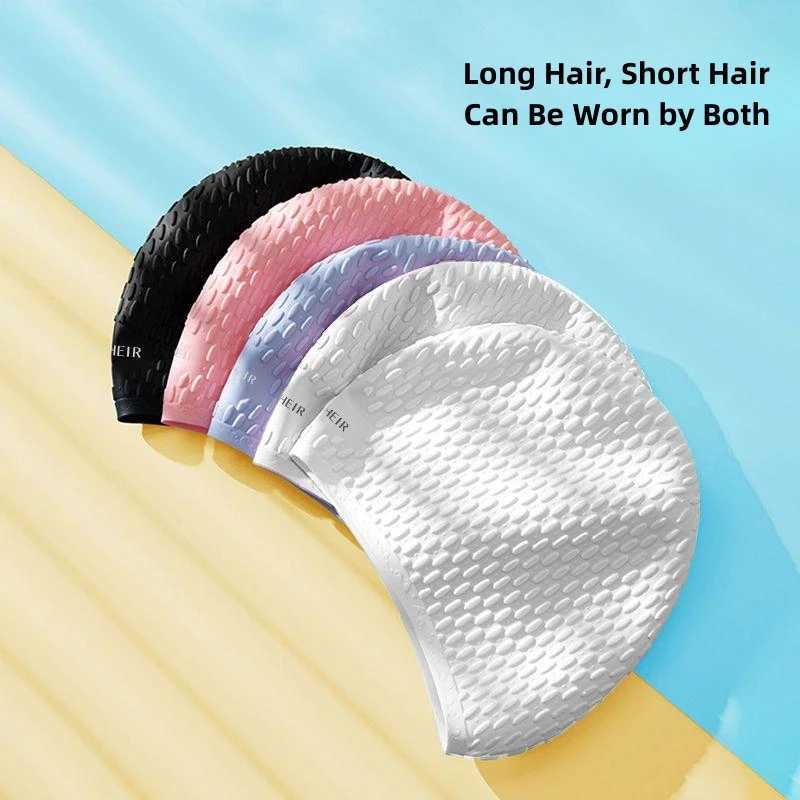 Enhanced Version Silicone Swimming Hat for Women Waterproof tangle free Long Hair Ear Protection Swimming Mens Global CL241009
