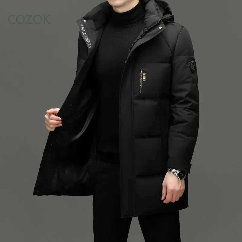 COZOK Milk Silk Mens Lightweight Down Jacket Duck Padding Designer Clothes Casual 2025 Winter for Male Coat LX241009