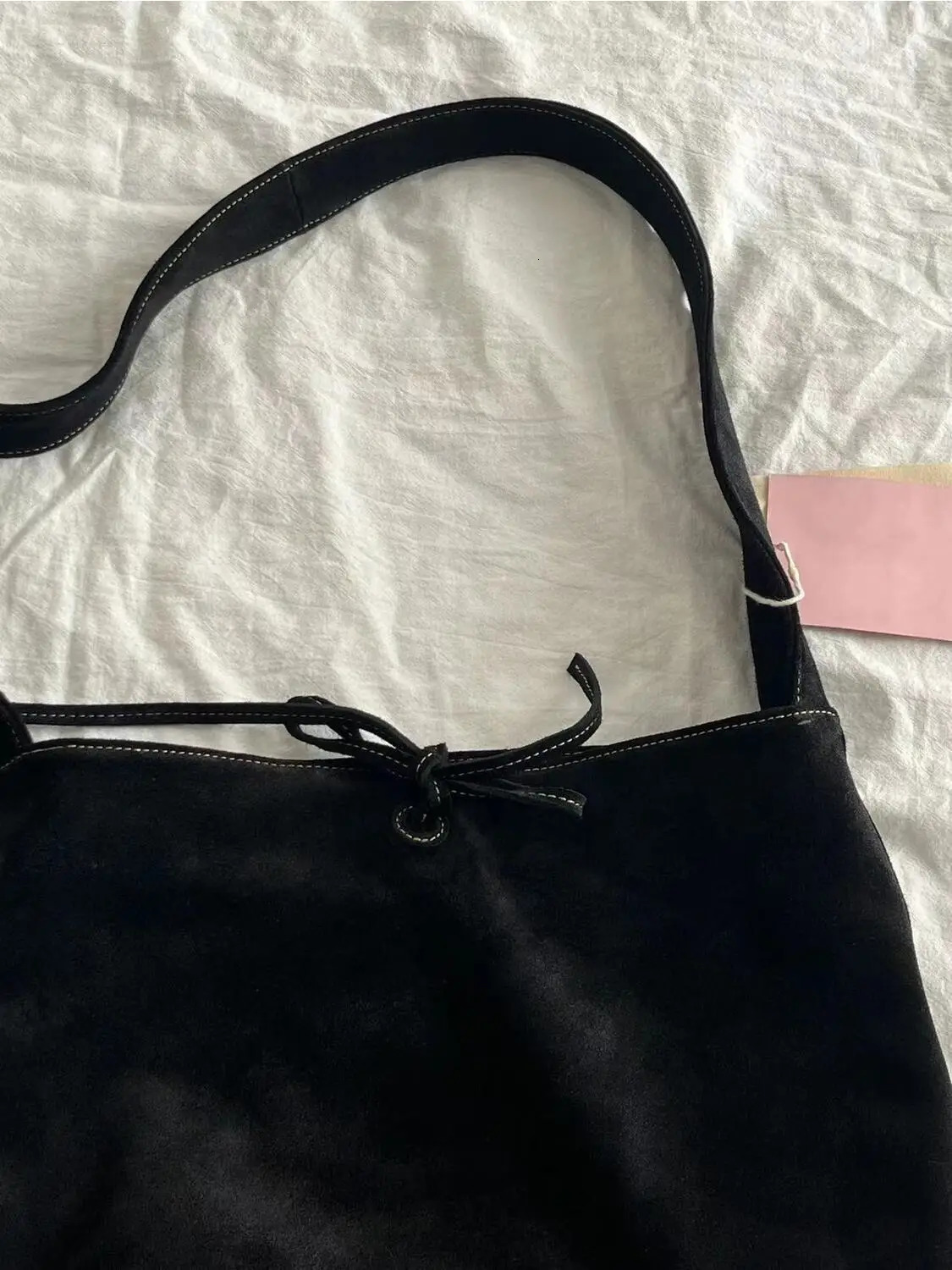 Miyagawa Autumn/Winter Womens Retro Suede Bucket Bag Korean High Quality Handbag Shoulder Cross Bag 241008