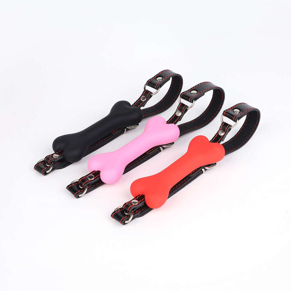 Fun SM prop bone mouth plug humiliation training silicone mouth ball fun breast clip mouth shackle alternative adult products