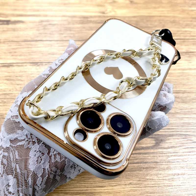 Designer Phone Case Plating TPU shell suitable for iPhone 16 15 14 13 12 Pro Max Plus 15 Pro iPhone 15 14 Pro for Mag safe charging and wristband stra