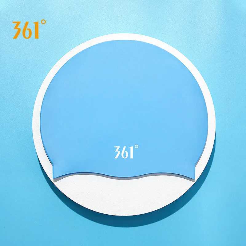361 adult waterproof flexible silicone ear long hair protection surfing swimming cap Plus size diving cap water sports shower cap CL241009