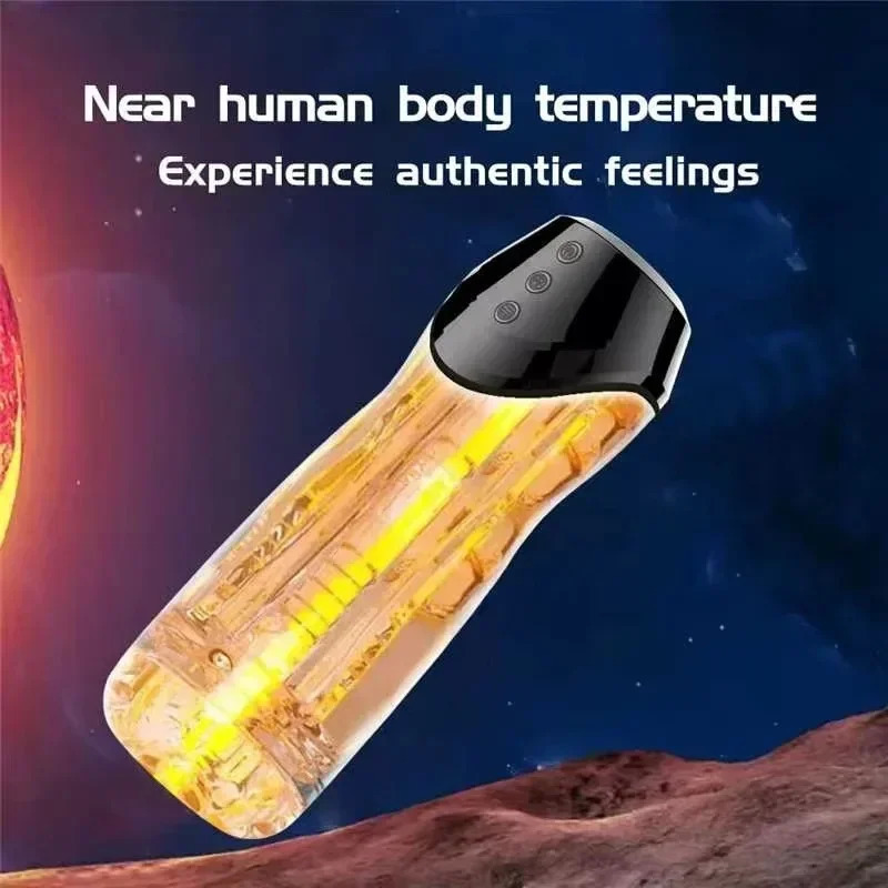 Automatic Male Masturbator Cup Sucking Vibration Oral Sex Machine Real Vagina Penis 240914