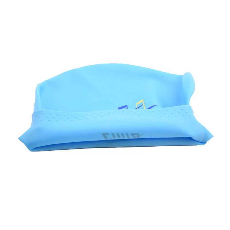 Womens swimming cap silicone oversized long hair womens waterproof large-sized swimming cap used for protecting the ear cups of womens diving equipmen