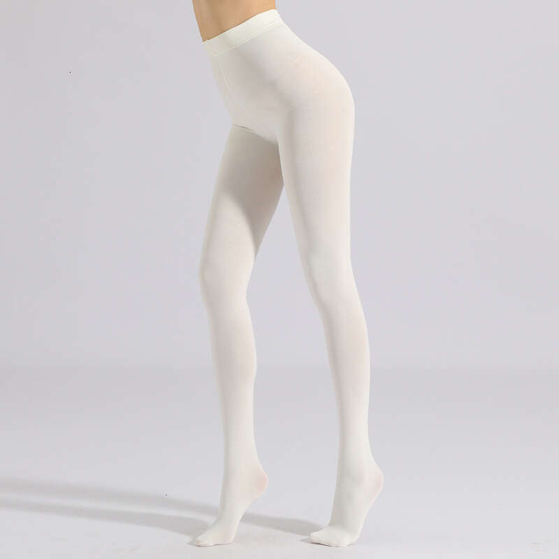 Polyester brushed leggings, thickened and plus size 9/1 one-piece pants, thin flannel with ankle soc