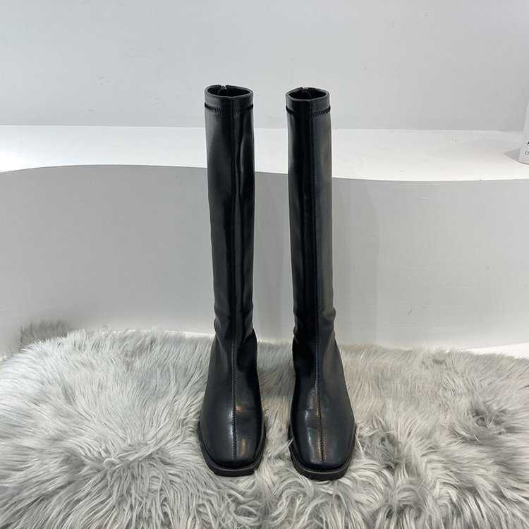 Martin Boots For Women Womens Fashion Boots Knight Boots White Long Boots Skinny Boots Long Tube Martin Boots 240826