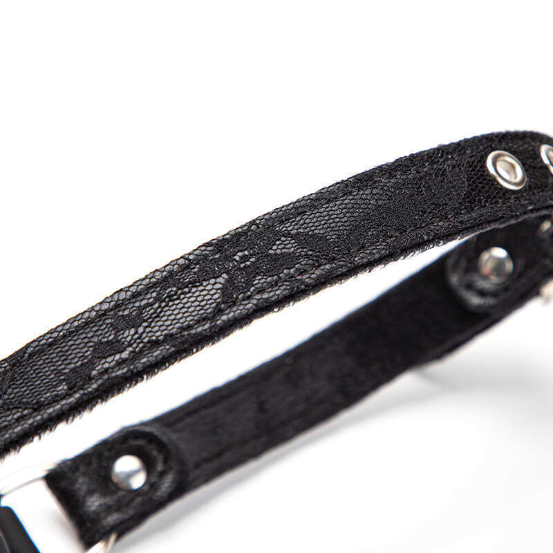 Sex toys SM props lace rose mouth ball sex training with perforated silicone mouth plug alternative adult products