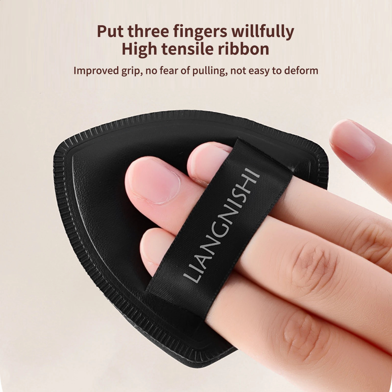 Lishu flat head paint and black makeup powder puff mixer sponge ultra-thin head no trace concealer sticker tool 241008