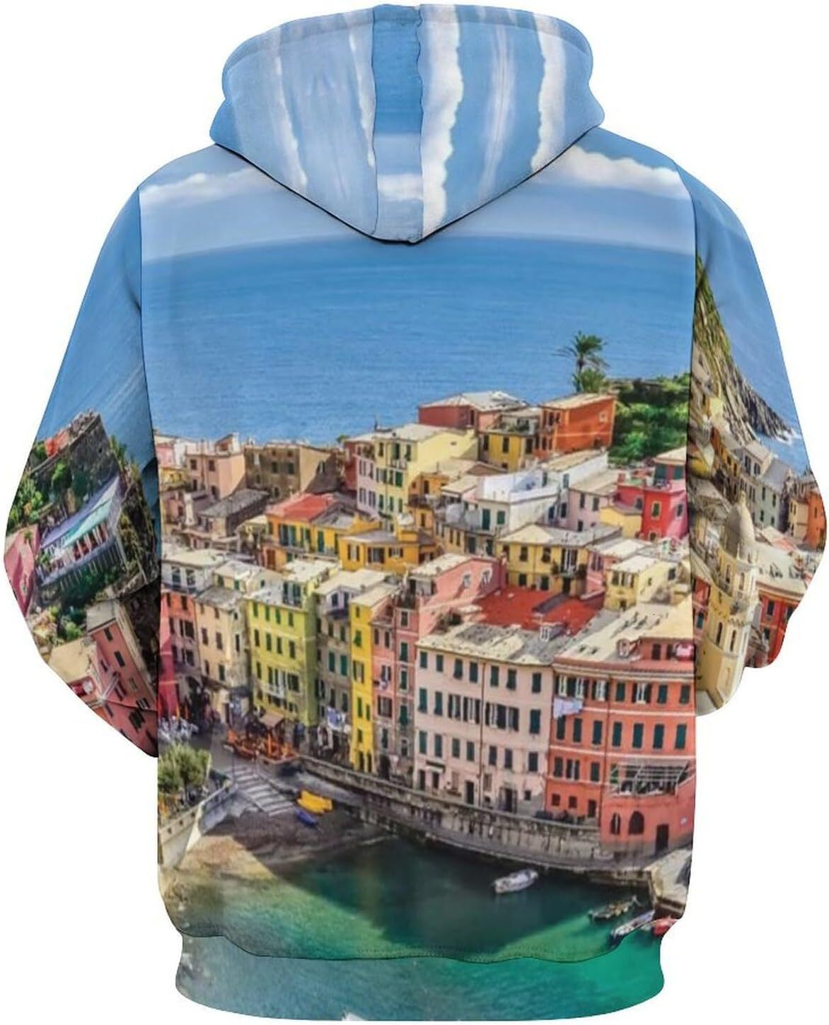 Hoodie for Mens Womens Mens Unisex Novelty Hoodies Vista of Tower Bridge at Dramatic Sunset Thames River with Clouds Hooded Sweatshirt Graphic Hoodies