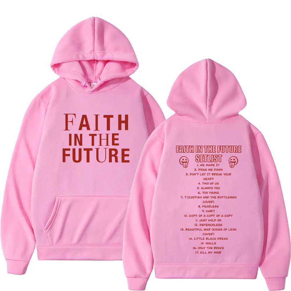 Men's Hoodies Sweatshirts Faith in The Future 2024 Tour Concert Hoodie Men Fashion Hip Hop Hooded Sweatshirts Fans Gift Harajuku Vintage Oversize