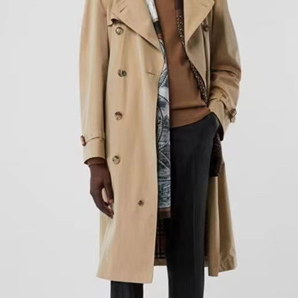 Men High end X-Long over the knee Kensington silhouette trench Coats England Style high quality cotton brands design double breasted trench coat spring jacket