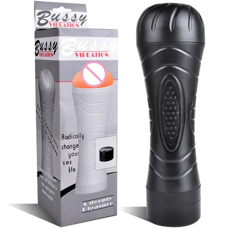 Male Masurbator Masurb Cup Vibrator Fake Vagina Sexy Toys For Men Exercise Real Adults Supplies 240914