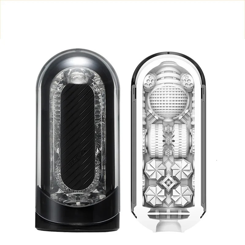 Flip Zero Gravity Japanese Male Masturbation Cup 3D Artificial Vagina Real Sucking Cat Soft Silicone Adult Sex Toy 240914