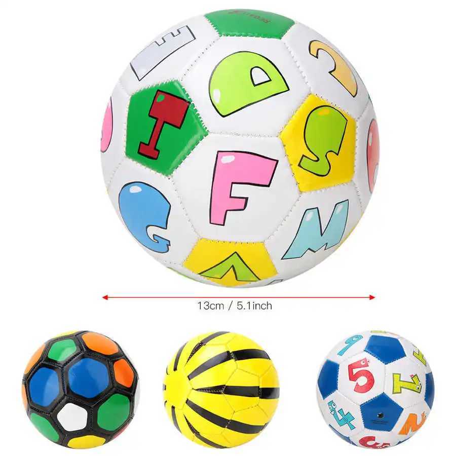 13cm Childrens Football Outdoor Competition Training Pu Material Size #2 Football Childrens Sports Competition Football Multi StyleW241008
