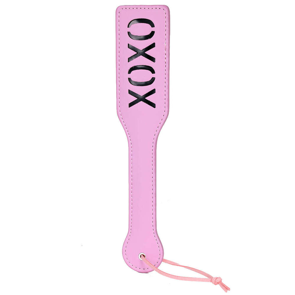 Cross border fun xoxo leather racket manufacturer direct sales sm hand racket sp tool spanking BDSM leather racket Amazon